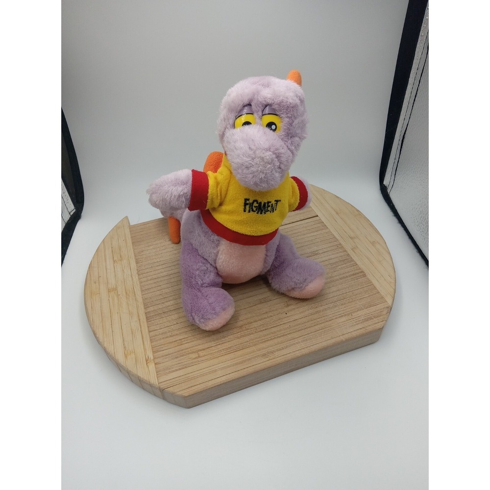 Vintage Figment Plush  Walt Disney World Epcot Center Purple Dragon 8‎ No Year